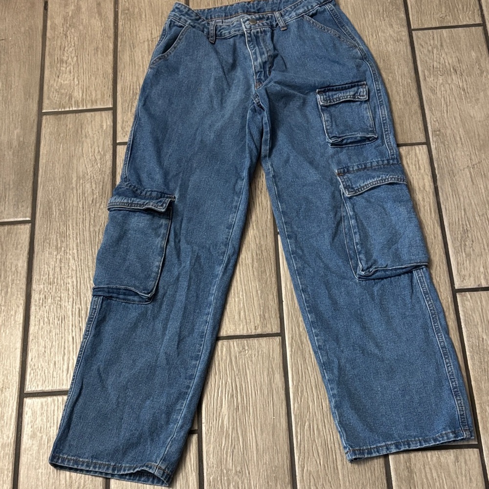 Women’s Blue Cargo Pants
